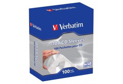 Verbatim CD Single Sleeves 100 in a Pack